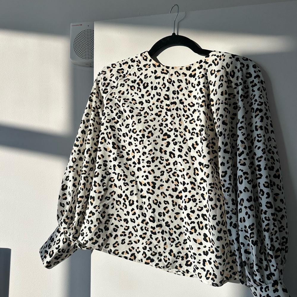 Nine West Animal Print Blouse